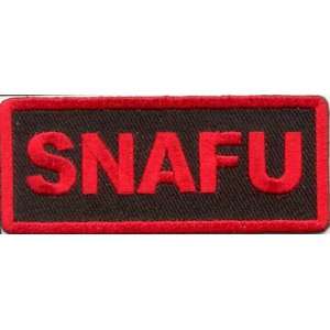  SNAFU SITUATION NORMAL ALL F*CKED UP Funny Biker Patch 