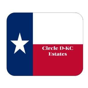   Flag   Circle D KC Estates, Texas (TX) Mouse Pad 