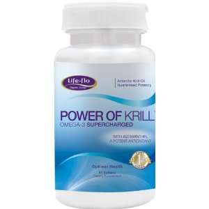   flo Optimal Health The Power of Krill Omega 3 Supercharged 60 softgels