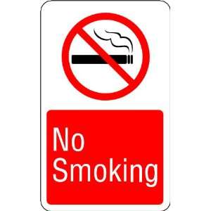  No Smoking Area Warning Sign Sticker Decal 6x3.5 