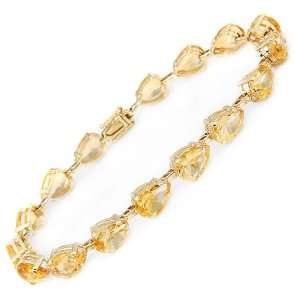    CleverEves 16.05.ctw Citrine Gold Bracelet CleverEve Jewelry