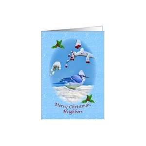  Christmas, Neighbors, Blue Bird and Snow Card Health 