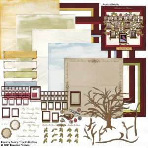  Scrapbooking   Country Family Tree Collection