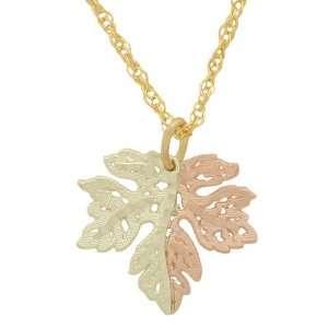  Small Leaf Gold Necklace and Earrings Jewelry Set Jewelry