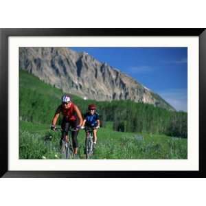  Two Women Mountain Biking, Snodgrass Mountain, CO 
