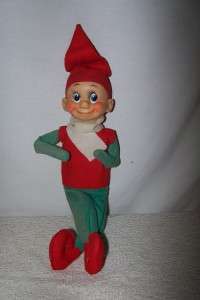 Vintage Wind Up Christmas Elf Doll  