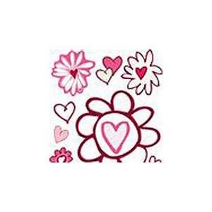  Cloud 9 Sweetheart Collection   Heart Flowers Chipboard 