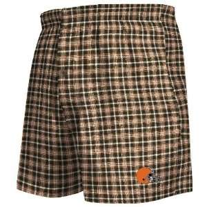   Browns Flannel Boxer Sleep Shorts By VF Imagewear