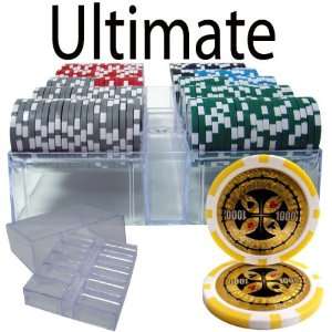  200 Ct Ultimate 14 Gram Poker Chip Set in Acrylic Chip 