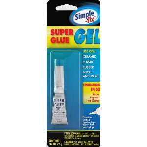  Simple fix 90002 Super Glue Gel 1 Pack   .07 oz., (Pack of 