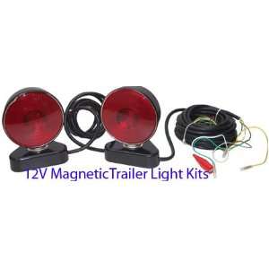    12V Magnetic Trailer Truck Light Towing Kits 