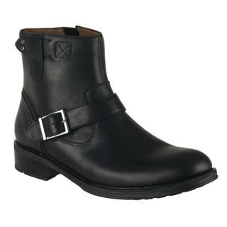 Clarks Mens Motorcycle Boots Macallan Black Leather 33826  