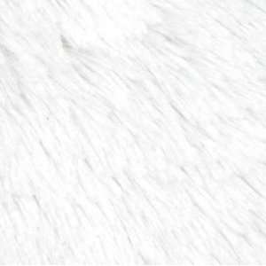  58 Wide Super Soft Chenille Fur White Fabric By The Yard 