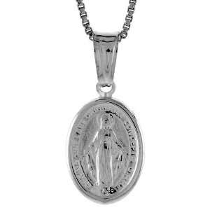   Medal Pendant (NO Chain Included), Made in Italy. 9/16 in. (14mm) Tall