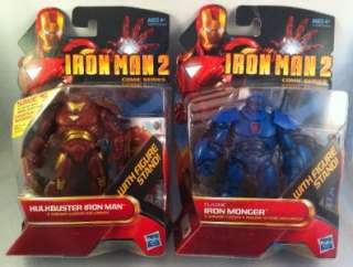 IRON MAN 2 Movie 3.75 Lot Hulkbuster Classic Monger War Machine Blue 
