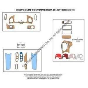  Chevrolet Corvette (set 2) Dash Trim Kit 97 03   25 pieces 