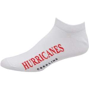   Hurricanes White Solid Team Color Ankle Socks