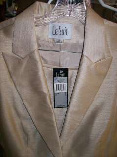 Womens Le Suit Size 18 Skirt Set Beige Shimmer NWT $240  