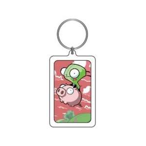  Invader Zim Ride the Pig Gir Keychain Toys & Games