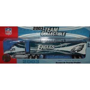 Philadelphia Eagles Fleer Diecast Tractor Trailer 2003 1/80 Scale NFL 