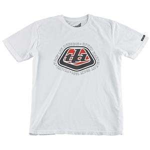  Troy Lee Designs Badge T Shirt   Small/White Automotive