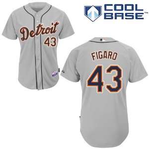  Alfredo Figaro Detroit Tigers Authentic Road Cool Base 
