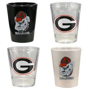  Georgia Bulldogs 4 Pack Shot Glass Set