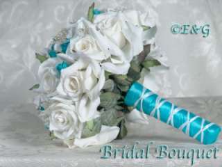   Wedding Bouquet bouquets Silk Bridal Flowers Love SHANTI MALIBU  