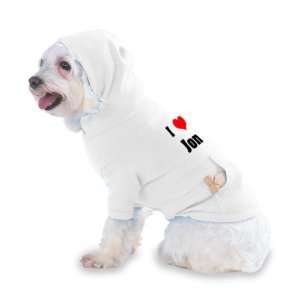  I Love/Heart Jon Hooded T Shirt for Dog or Cat LARGE 