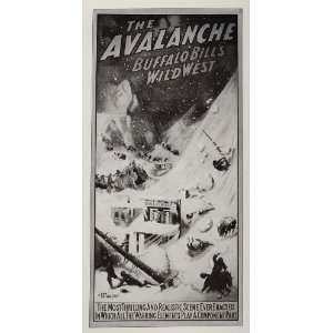   Buffalo Bill Wild West Avalanche Snow   1976 Print