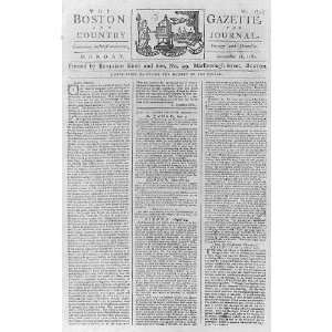   Boston Gazette,1787,constitutional convention letter