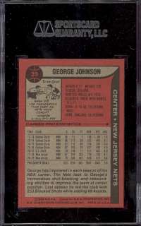 1979 Topps #39 George Johnson Nets SGC 98 Gem pop 1  