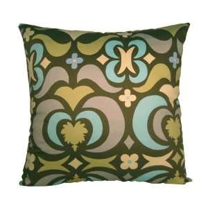   Green and Blue Modern Floral Decorative Pillow Cover: Home & Kitchen