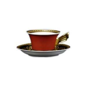  Versace by Rosenthal Medusa Red Cup & Saucer low Kitchen 