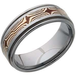   Edges and Shakudo and Sterling Silver Inlay/Tungsten Carbide: Jewelry
