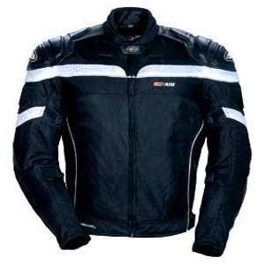 TOURMASTER/CORTECH GX AIR MOTORCYCLE JACKET W/LEATHER BLACK SIZEXLG 