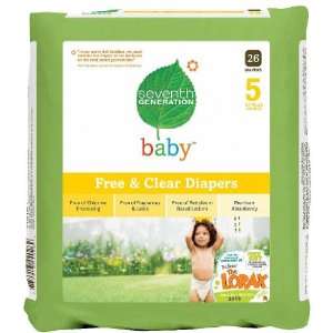  Seventh Generation Baby Diapers   Case of 4 Packs: Baby