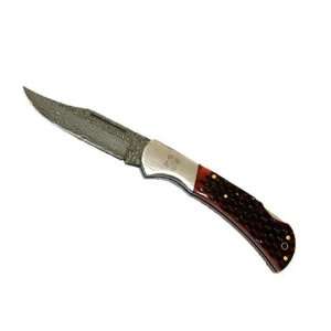   Blade with Brown Cow Bone Handel Pocket Knife