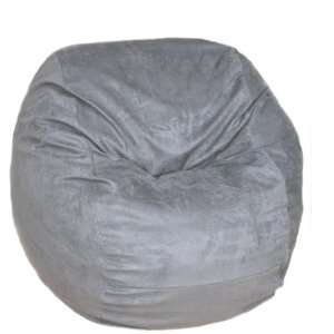 2 feet Grey Cozy Sac Bean Bag Chair Love Seat