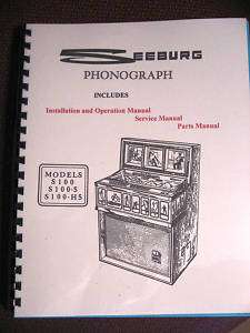 Seeburg Model S100 S100 5 S100 H5 Jukebox Manual  