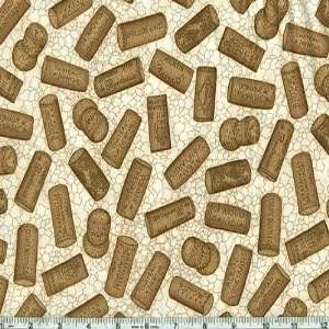  45 Wide Corks Natural Fabric By The Yard Arts, Crafts & Sewing