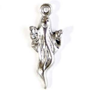  24mm Silver Ghost Pewter Charm Arts, Crafts & Sewing
