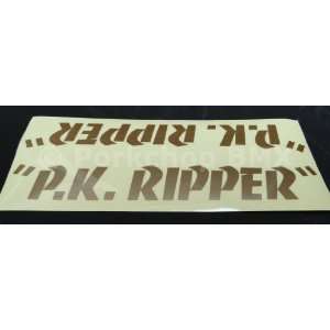  SE Racing PK Ripper frame downtube BMX bicycle decal 