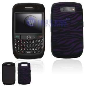   8900 Purple/Black Zebra Laser Cut Silicon Skin Case: Office Products