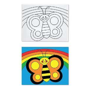  Melissa and Doug Canvas Creations Butterfly: Toys & Games
