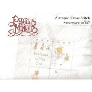  Stamped Cross Stitch Precious Keepsakes Quilt Kit: Baby