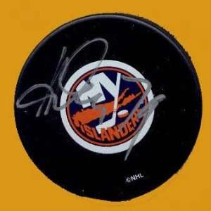  Alexei Yashin Autographed Hockey Puck