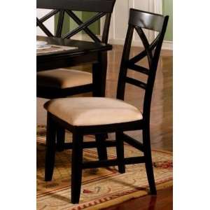 Crestline Rich Black Dining Chair (Set of 2): Home 