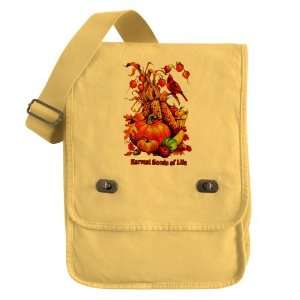  Messenger Field Bag Yellow Thanksgiving Harvest Seeds of Life Corn 
