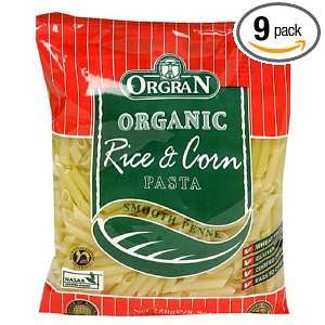 OrgraN OrgraNic Rice & Corn Pasta, Smooth Penne, 8.8 Ounce Packages 